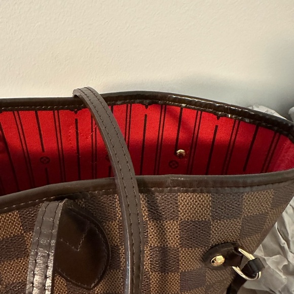 Designer Brown Checkered Tote Bag - Picture 9 of 16